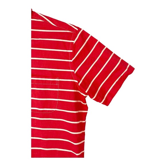 Brook Brothers Striped Shirt Mens Button Up Short Sleeves Sz Medium M - Picture 4 of 9